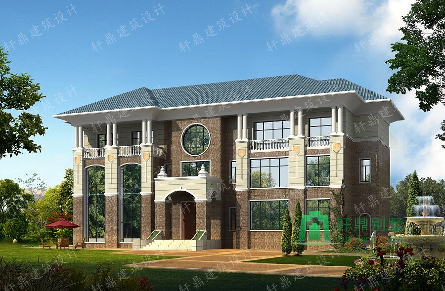 超豪華中式三層自建別墅設(shè)計(jì)圖，軒鼎精品設(shè)計(jì)，含全套詳細(xì)施工圖紙