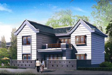 新農(nóng)村改造自建二層別墅設(shè)計(jì)圖，帶小院子，獨(dú)門獨(dú)戶，經(jīng)濟(jì)實(shí)用