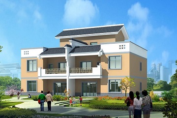 現(xiàn)代雙拼別墅設(shè)計(jì)圖，經(jīng)濟(jì)實(shí)用，居住舒適