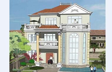精品三層自建房屋設(shè)計(jì)圖，含全套施工圖紙，豪華戶型