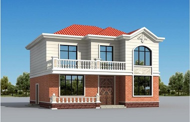 精致二層農(nóng)村自建房屋設(shè)計圖，含全套施工圖紙