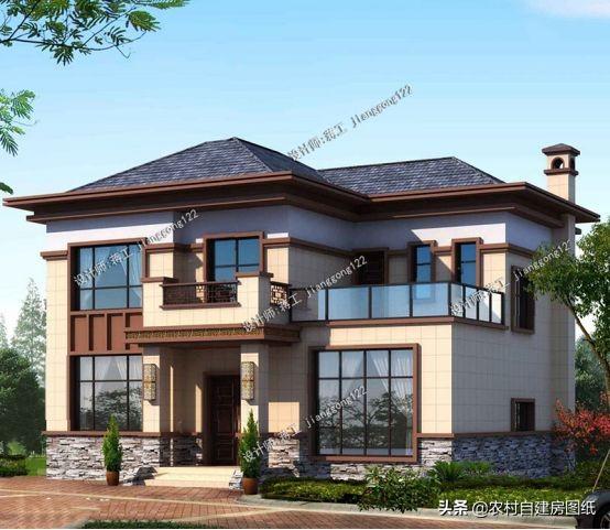 三款帶堂屋的農(nóng)村自建房，第一款為歐式風(fēng)格，最后一款一看就是大戶人家！
