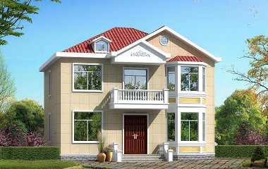13*12m二層小戶型自建房屋設(shè)計(jì)圖，房間數(shù)量較多