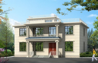 性價(jià)比超高的二層平頂自建房屋設(shè)計(jì)圖，美觀實(shí)用，建房首選