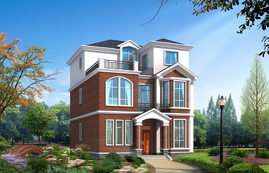 10*14.3m三層小戶型自建房屋設(shè)計(jì)圖，造價(jià)40萬左右