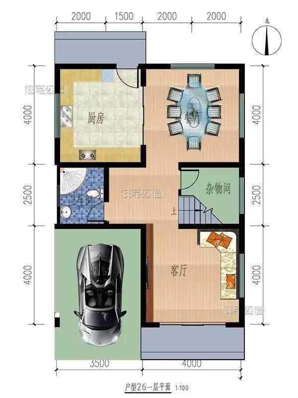 農(nóng)村常見的宅基地大多是100平上下，今天推薦的這2套別墅戶型占地不到100平，卻是外觀精美布局實用，一起來看下吧！