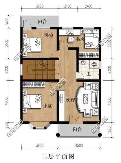 農(nóng)村常見的宅基地大多是100平上下，今天推薦的這2套別墅戶型占地不到100平，卻是外觀精美布局實用，一起來看下吧！