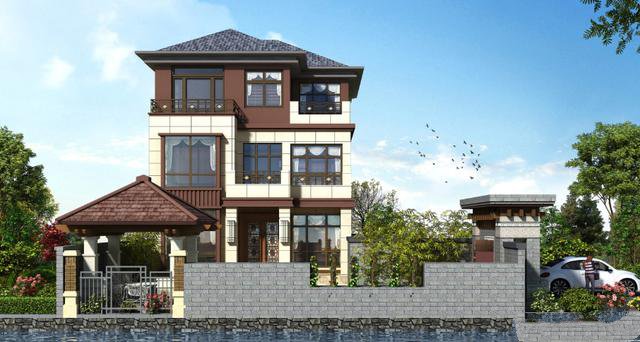 在農(nóng)村是各家各戶的自建房屋，塔樓看上去更有獨(dú)立性，樣式也更獨(dú)特!