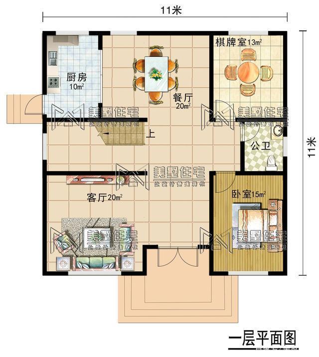 今天就給大家分享一套自建房3層戶型占地只需11米X11米，符合很多地區(qū)農(nóng)村宅基地標(biāo)準(zhǔn)!