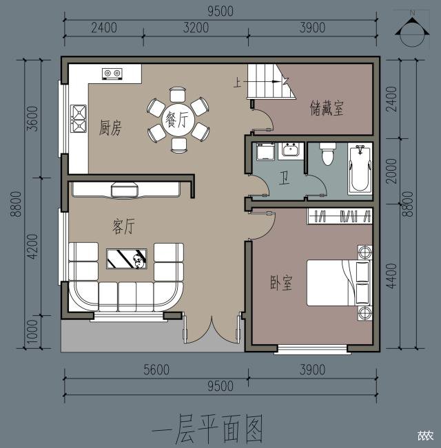 農(nóng)村自建別墅，四房一廳兩層，占地80多平方米，建有小庭院，簡單舒適！