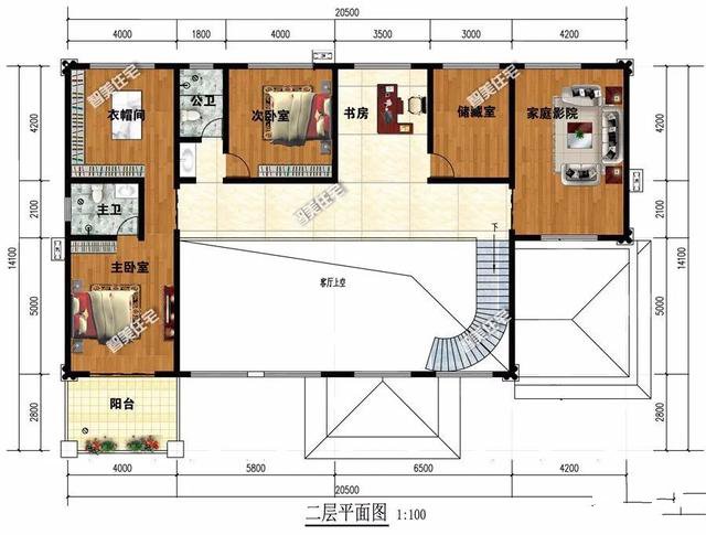 如果有塊大宅基地的話，就能選擇這4款戶型中的一款來建!