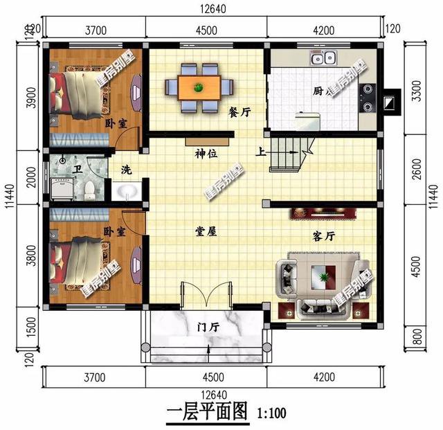 兩棟別墅外觀設(shè)計都非常漂亮，布局也是極盡合理，造價20多萬，建一棟這樣的別墅在老家，真的很有面子。