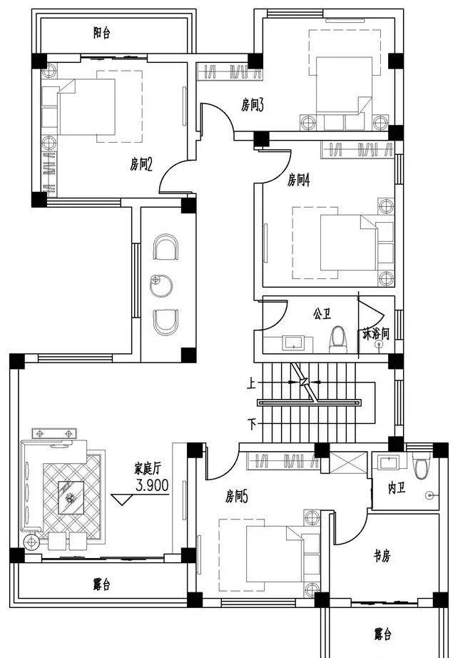 四層建筑，一種新的中式風格，已經成為村莊最明亮的角落！