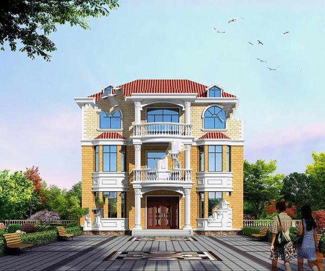 農(nóng)村建房都喜歡頂層帶個露臺，這樣看起來整體缺一個口子，大部分人都會選擇這樣的戶型!