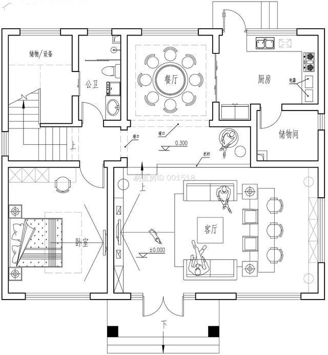 4層新中式別墅，設(shè)計新穎，功能區(qū)明確，簡單大氣！
