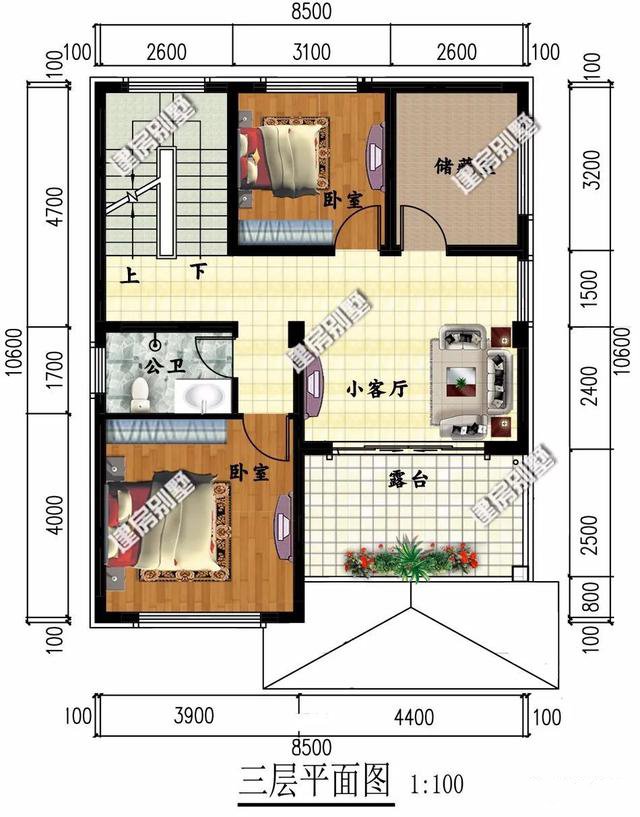 兩棟別墅面寬尺寸都不大，造價(jià)不高，但外形都很好，有時候宅基地小也并不是一個劣勢