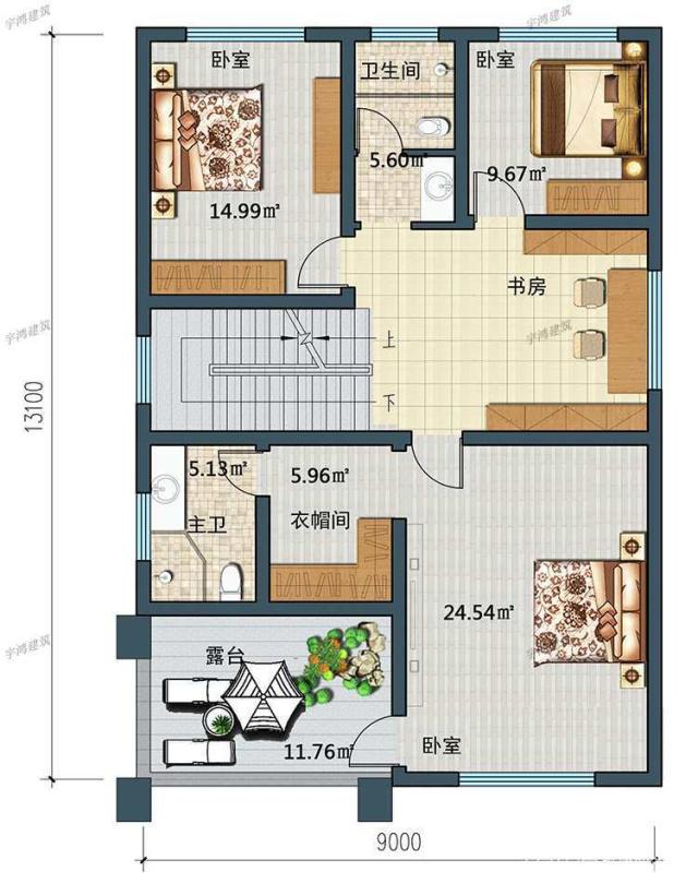 一樓、二樓和三樓都有漂亮的鄉(xiāng)村別墅。你更喜歡哪個？