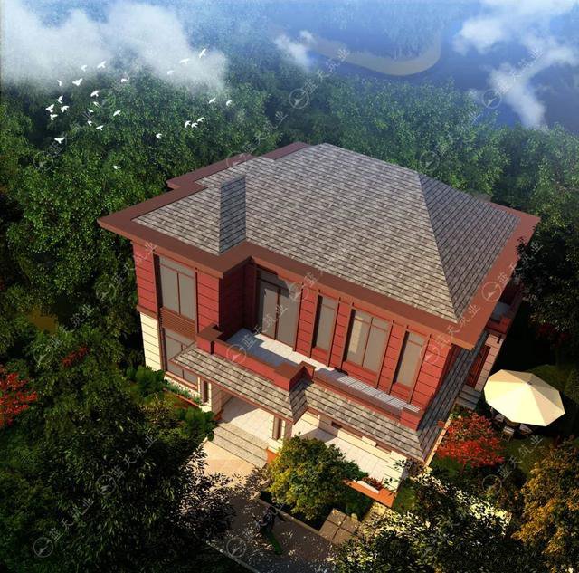 現(xiàn)代風格的自建房，也是新農(nóng)村建設(shè)的一大特色，外觀簡約自然又漂亮，如果你想建一棟很特別的住宅，選擇這款戶型準不會出錯。