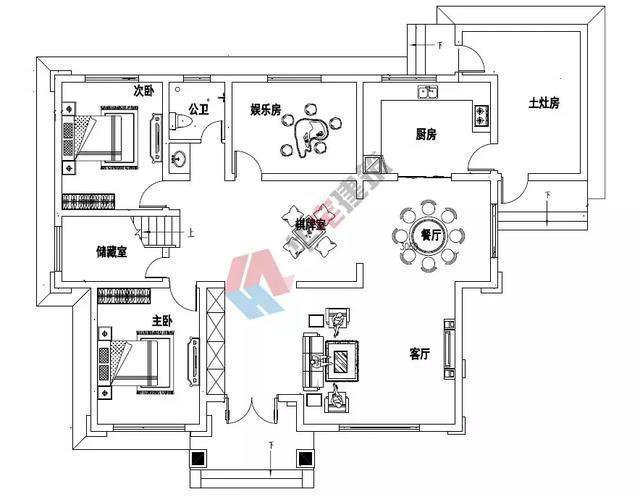 我們推薦一款新中式帶土灶二層別墅，占地180平米實用又經(jīng)濟,帶土廚房的大陽臺!