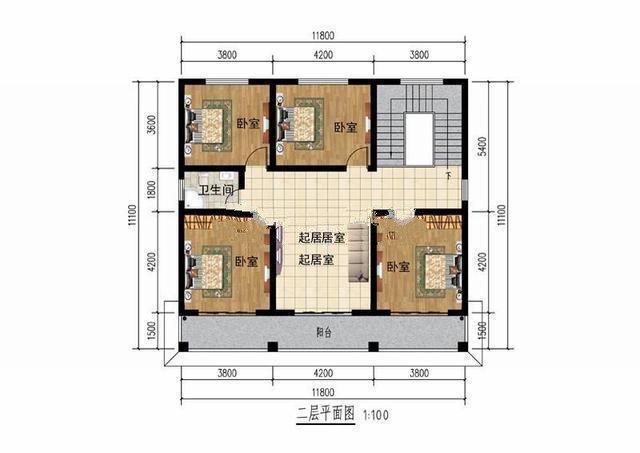 如果自己的地基有這么大的話，在農(nóng)村建一棟這樣的別墅，獨棟獨院，一家人住著溫馨舒適，豈不是美哉