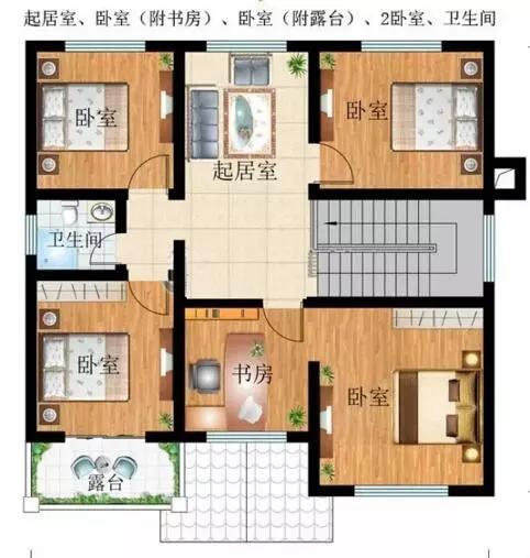 這款別墅根據(jù)農(nóng)村居住習(xí)慣設(shè)有堂屋神位，將品質(zhì)生活與傳統(tǒng)習(xí)俗相結(jié)合，適合廣大地區(qū)建造。