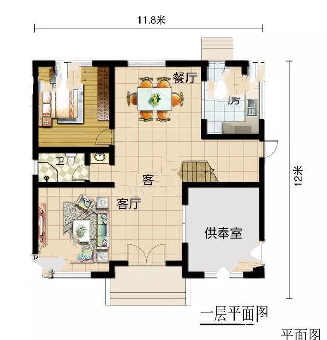 全屋加起來(lái)共有八間臥室，最適合農(nóng)村在家常住家庭，即使家中親友姐妹眾多，也有足夠的休息空間。