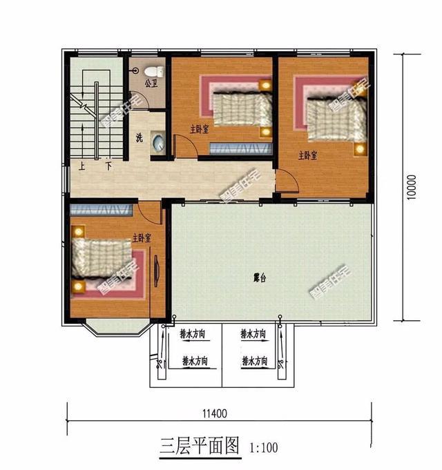 你家的別墅三層帶露臺(tái)設(shè)計(jì)嗎？既有足夠的晾曬空間，又能按照自己需求搭個(gè)玻璃房做花房，想想都很不錯(cuò)呢！