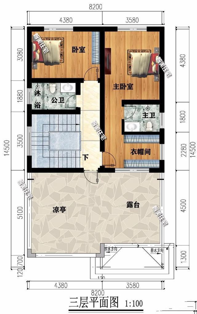 合適的布局，小面寬的農村別墅，經(jīng)過合理設計，也能綻放屬于它的光彩。