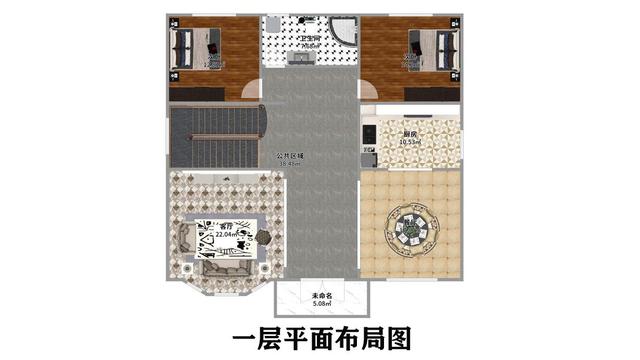 多層露臺的外部裝飾寬敞明亮，三層布局堅固，非常適合我們現(xiàn)在的年輕人，外觀大氣、生活休閑。