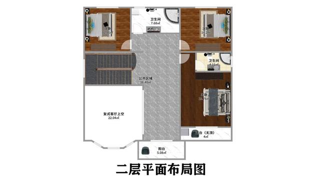 多層露臺的外部裝飾寬敞明亮，三層布局堅固，非常適合我們現(xiàn)在的年輕人，外觀大氣、生活休閑。