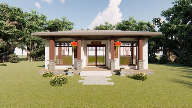 退休了，想回家養(yǎng)老，老兩口住，喜歡中式戶(hù)型，那我們就來(lái)看看這個(gè)，住在小花園里，專(zhuān)為老年人設(shè)計(jì)。