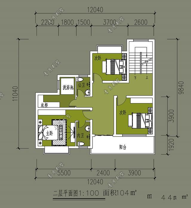 　經(jīng)典的三居室別墅有歐式風(fēng)格，大露臺(tái)，浮動(dòng)窗戶，外墻是真石漆。簡(jiǎn)潔優(yōu)雅，線條流暢優(yōu)美，給人一種非常舒適的感覺!