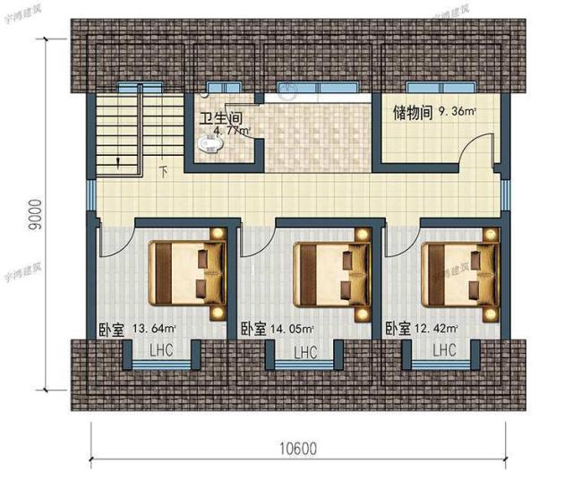 今天就推薦這套非常大氣實(shí)用的二層農(nóng)村別墅戶型，建造它，不僅有面子，還能讓你更加輝煌騰達(dá)。