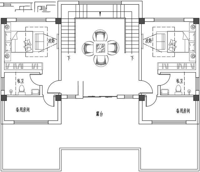 建筑為新中式風(fēng)格，整體色調(diào)以簡潔的高級灰為主，與周邊環(huán)境相呼應(yīng),新中式別墅外觀更加寬敞，美麗的風(fēng)景盡收眼底！