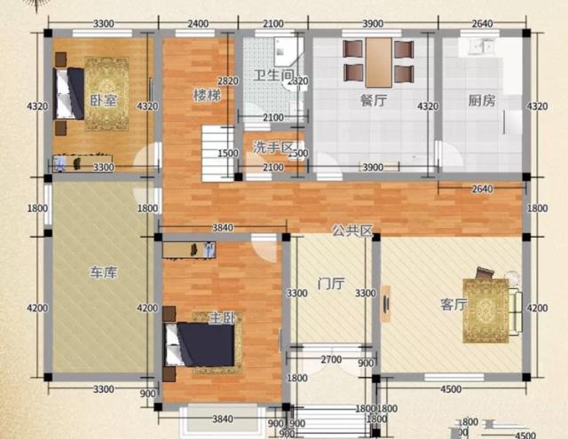 在農(nóng)村建房不需要豪華、簡(jiǎn)單實(shí)用、居住舒適，而且可以過(guò)上好的生活。外觀素雅，色彩明快，房間尺度設(shè)計(jì)恰當(dāng)，空間利用率高，時(shí)代氣息濃郁