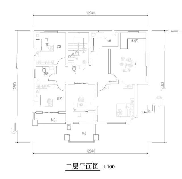 　圖紙推薦：12.8mx12.2m三層新中式圖紙，2020經(jīng)典之作，喜歡來(lái)欣賞吧！