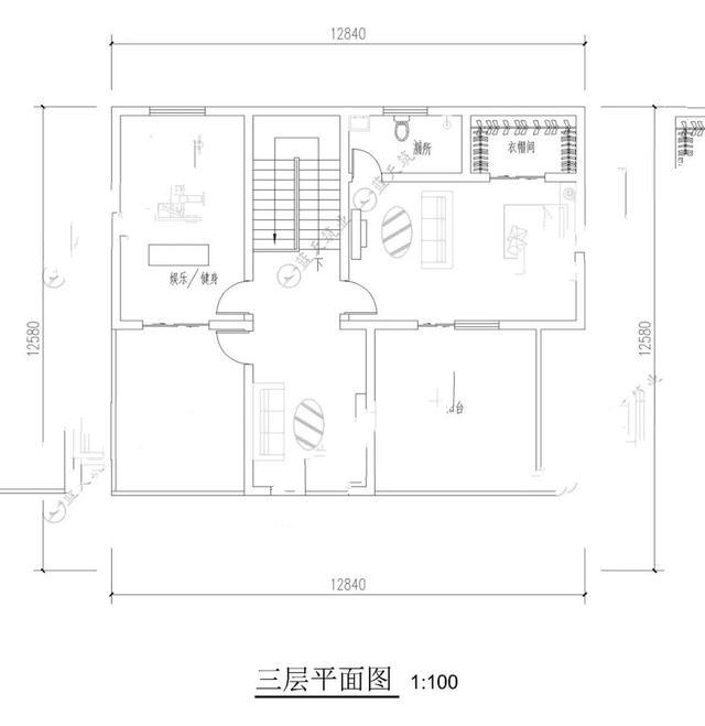 　圖紙推薦：12.8mx12.2m三層新中式圖紙，2020經(jīng)典之作，喜歡來(lái)欣賞吧！
