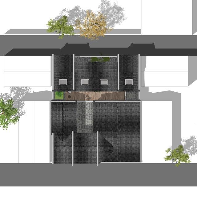 　別墅設計：一層緊湊型四合院，面積利用率高，適合在農村地區(qū)修建。