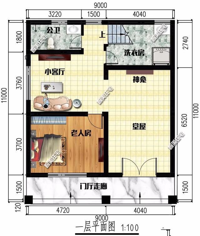 如果我家鄉(xiāng)的宅基地真的很小，那么我只能建一棟小別墅。下面兩棟農(nóng)村2層別墅，寬約9米，有3-4間室內(nèi)臥室。建設(shè)成本非常實(shí)用!