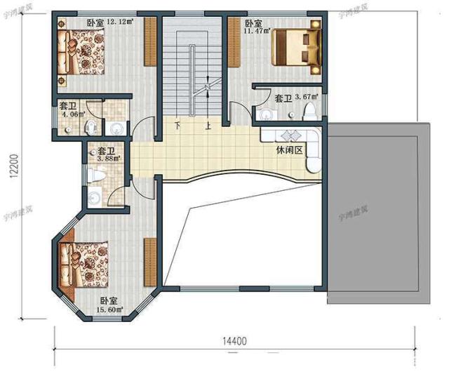 今天，我推薦這種非常大氣和實(shí)用的兩層鄉(xiāng)村別墅類型。建造它不僅能挽回面子，還能讓你更加輝煌。