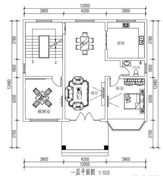 　一棟農(nóng)村自建別墅的實景是12米寬，二樓有一個車庫。費用是40萬元。值得嗎？