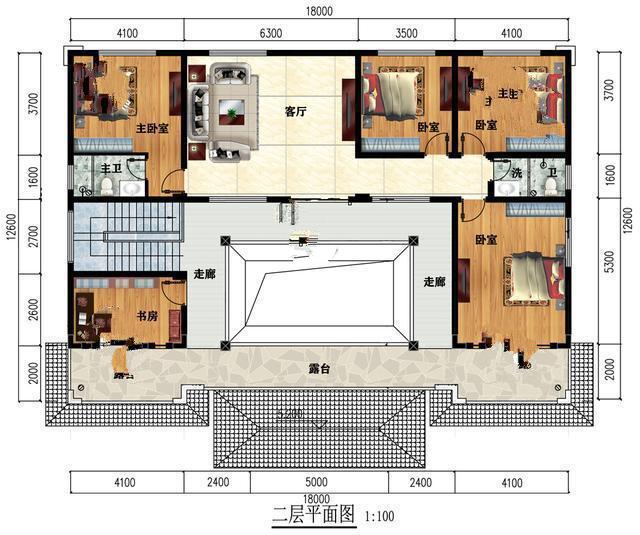 二樓1812.6米的中式庭院是村里最漂亮的建筑，令人羨慕。中國式的兩層復式住宅那一定是這個村子里最漂亮的房子，你的家人和朋友會羨慕你的家!