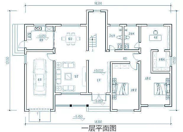 農(nóng)村一樓五棟別墅設(shè)計圖紙