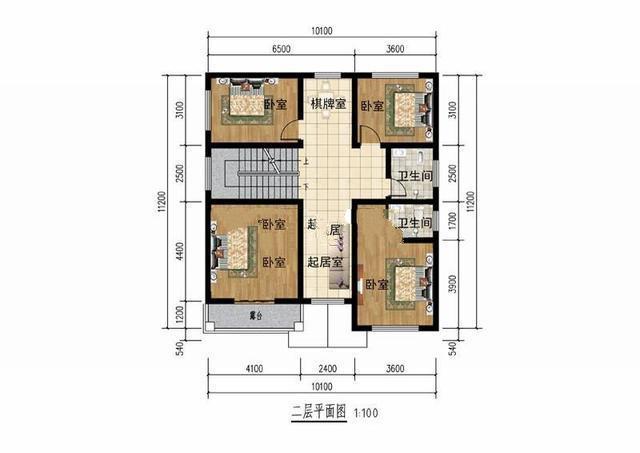 農(nóng)村15萬(wàn)元二層建筑圖