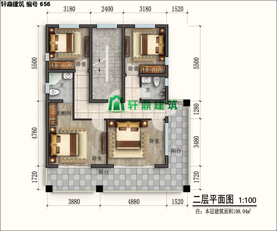經(jīng)典四層紅磚別墅設計施工全套圖紙02.jpg