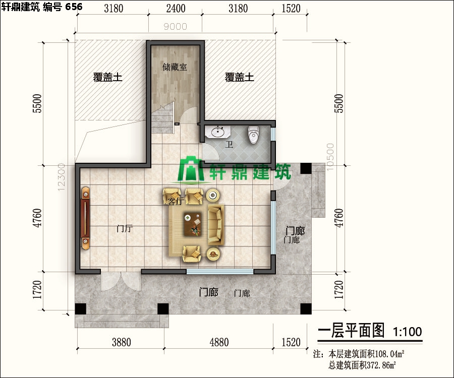 經(jīng)典四層紅磚別墅設計施工全套圖紙01.jpg