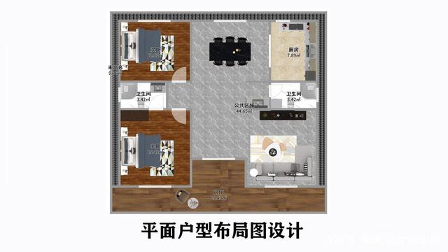 低調的兩層別墅