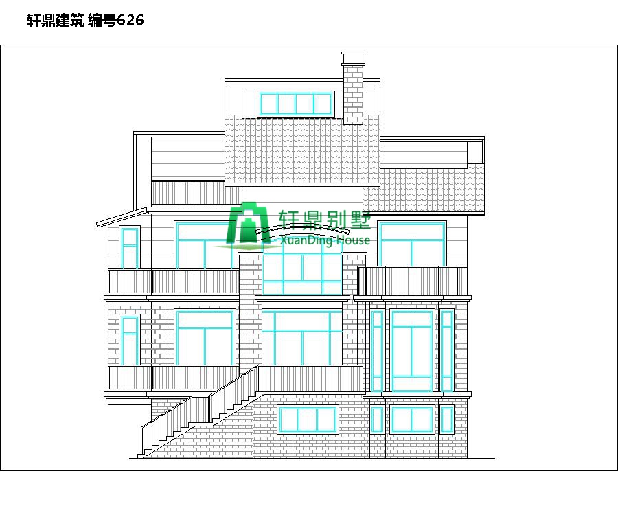 農(nóng)村小戶型有車庫別墅的設計圖