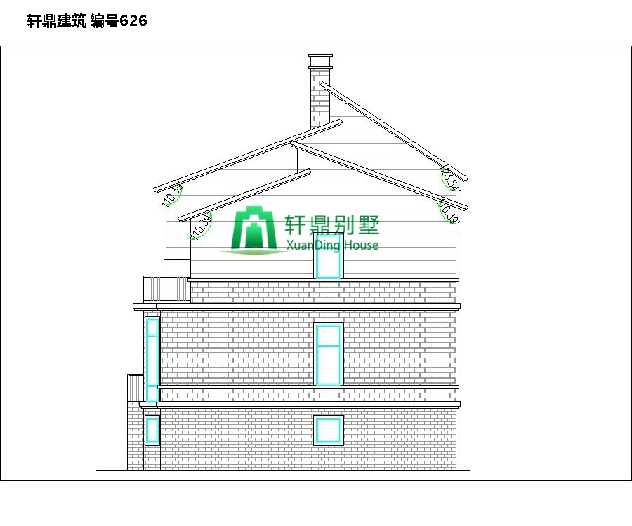 農(nóng)村小戶型有車庫別墅的設計圖