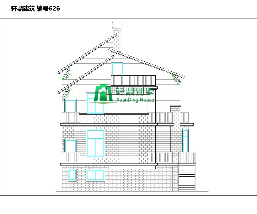 農(nóng)村小戶型有車庫別墅的設計圖